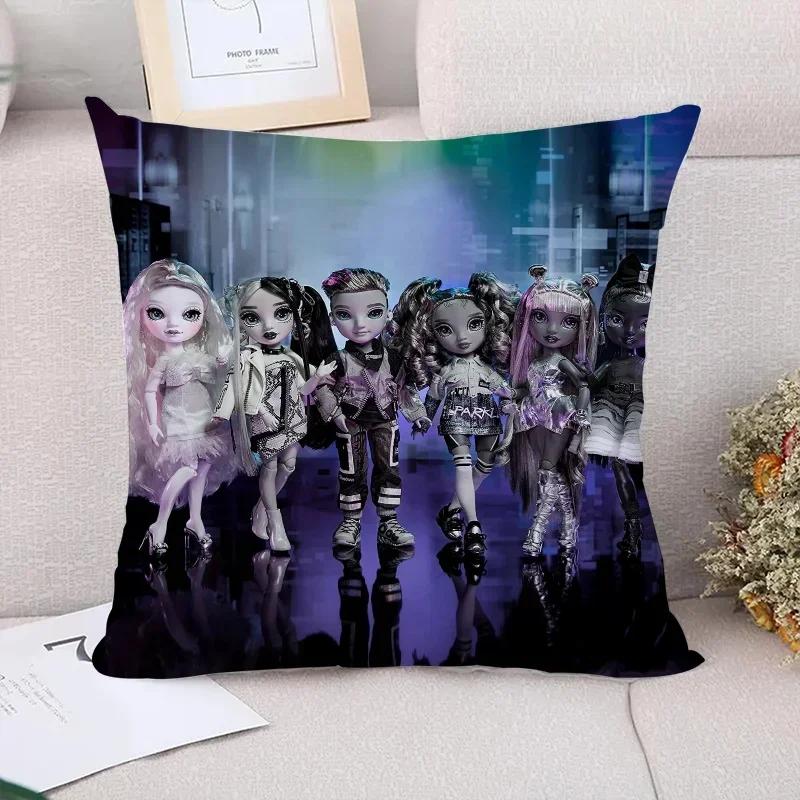 Rainbow High Decorative Cushion Covers for Bed Pillows Couple Pillow Pillowcases Sofa Cushions Car Decoration Pilow Cases