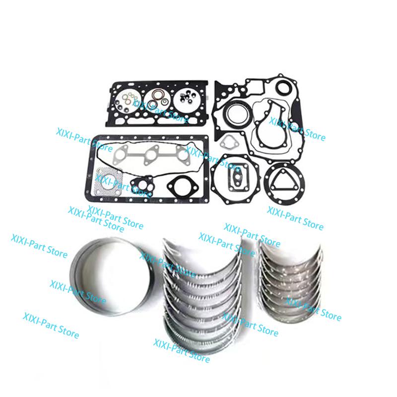 For Kubota D902 Full Gasket Kit Set Crankshaft Main Bearing Con Rod Engine Piston Ring Cylinder Head Gasket Overhaul Rebuild Kit