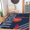 Arsenal Customize Your Name Floor Rug Office Rug Design for Outdoor Balcony Foyer Playrooms Anti-slip Rug Anime Office Decor