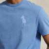 Polo Ralph Lauren Solid Color Big Pony Embroidered Casual Crew Neck Short Sleeve T-Shirt Men Tops Blue MNPOTSH1N822148-400