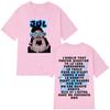 2026 Summer Unisexs 100 Cotton Letter Portrait Printed Round Neck Short Sleeve Hip Hop Pop High Quality Soft Neutral Tshirt