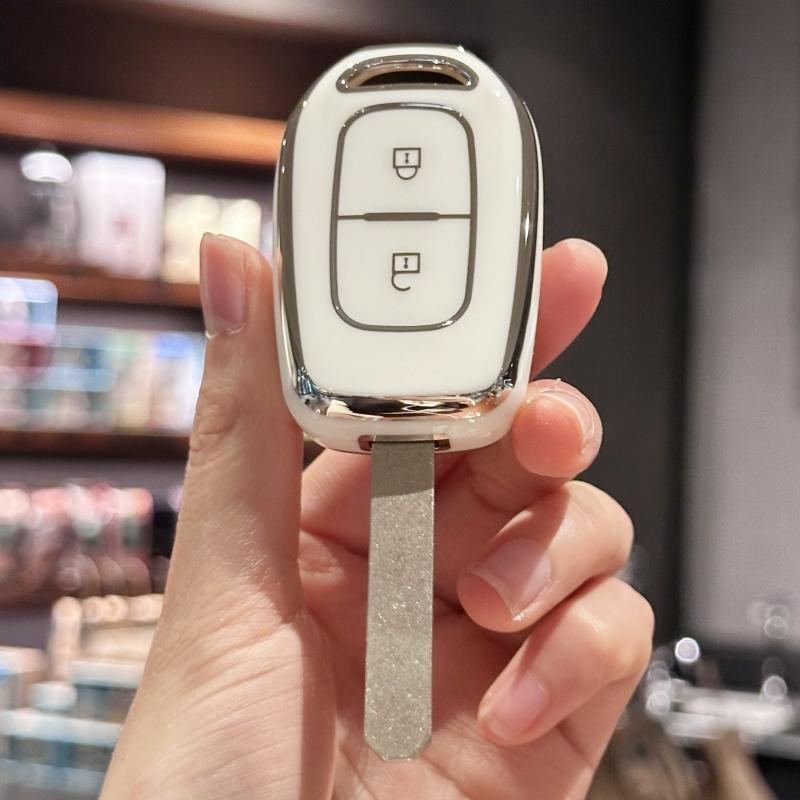 

Чехол для автомобильного ключа для Renault Kwid Traffic символ для Dacia Sandero Logan Duster 2016 2017 2018 белый