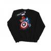 Marvel Mens Captain America Civil War Painted Vs Iron Man Sweatshirt