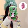 Funny Tongue Sticking Out Plush Mobile Phone Case, Winter Warm Fuzzy Phone Case Cover, Christmas Cute Phone Case For 15