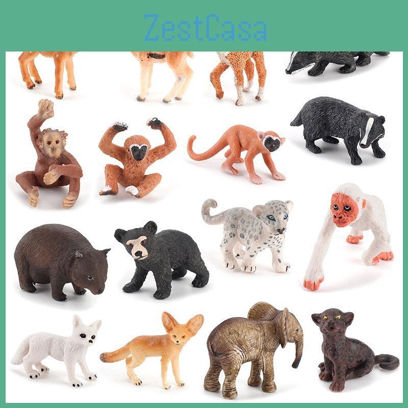 Deer Realistic Badger Animal Action Figures Pvc Toy For Childrens Decor Learning