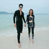 Womens UV Protection Rash Guard Set Long Sleeve Swimwear Snorkeling Diving Surfing Water Sports