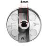 2pcs 6/8mm Stove Control Knobs Gas Hob Knob Metal Range Burner Switch Button Zinc Alloy Knobs Replacement for Cooktop Stove Oven