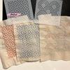 8/9/24/32 Pezzi Modelli per Ricamo Sashiko Riutilizzabili Stencil per Cucito su Animali Domestici Modelli di Ricamo Fai-da-te Modello Geometrico a Linea per Trapuntatura