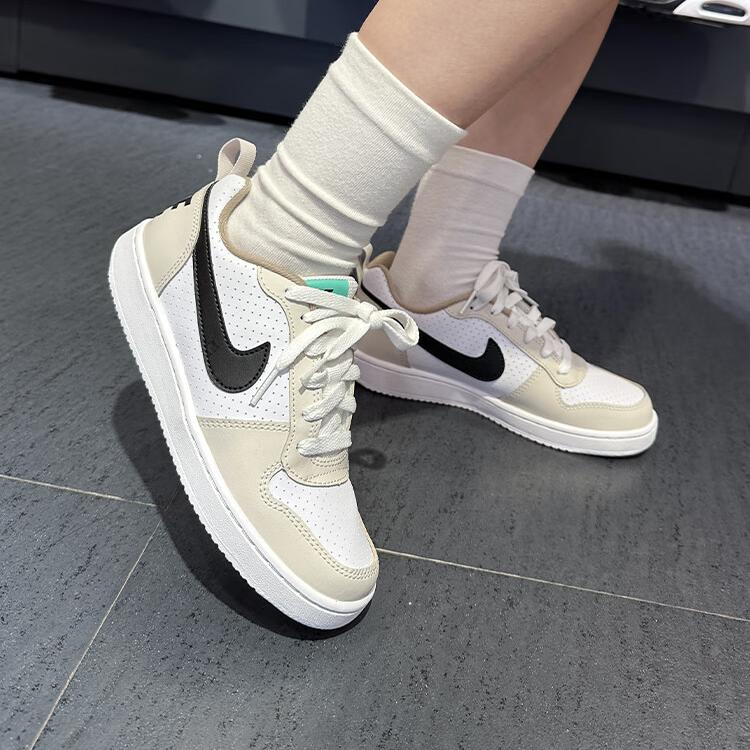 Nike Court Borough Low 2 GS Mocha Mint Kids Sneakers Cream DZ2783-101