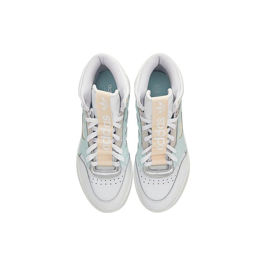 Adidas Originals Drop Step Retro Casual High-Top Skate Shoes Women Sneakers White Blue GW1759