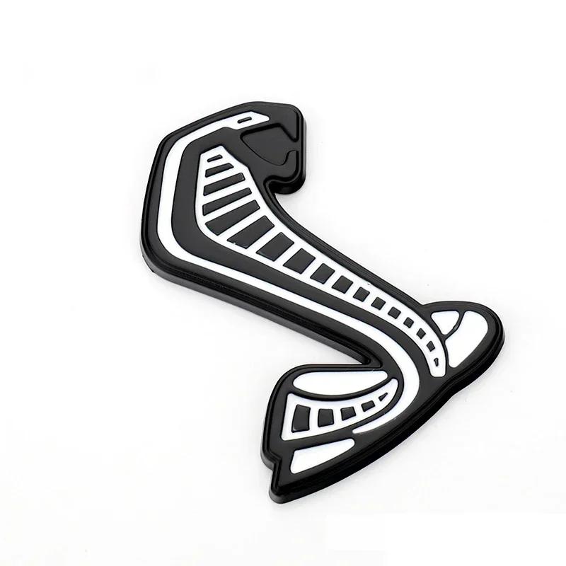 Metal Car Front Grille Emblem for Ford Shelby GT500 Mustang Fiesta Focus Mondeo Kuga Ranger Explorer Rear Trunk Badge Sticker