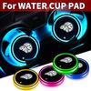 MQZ2   2026 Hot New Luminous Car Coaster Water Cup Holder Pad Anti-slip Mat Auto Accessories For Volkswagen VW Caddy Scirocco CC Touare