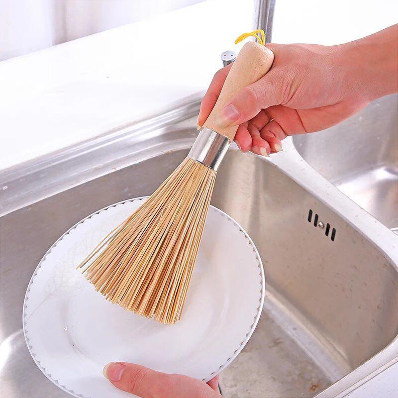 Wutuo Bamboo Pot Scrubber with Long Handle