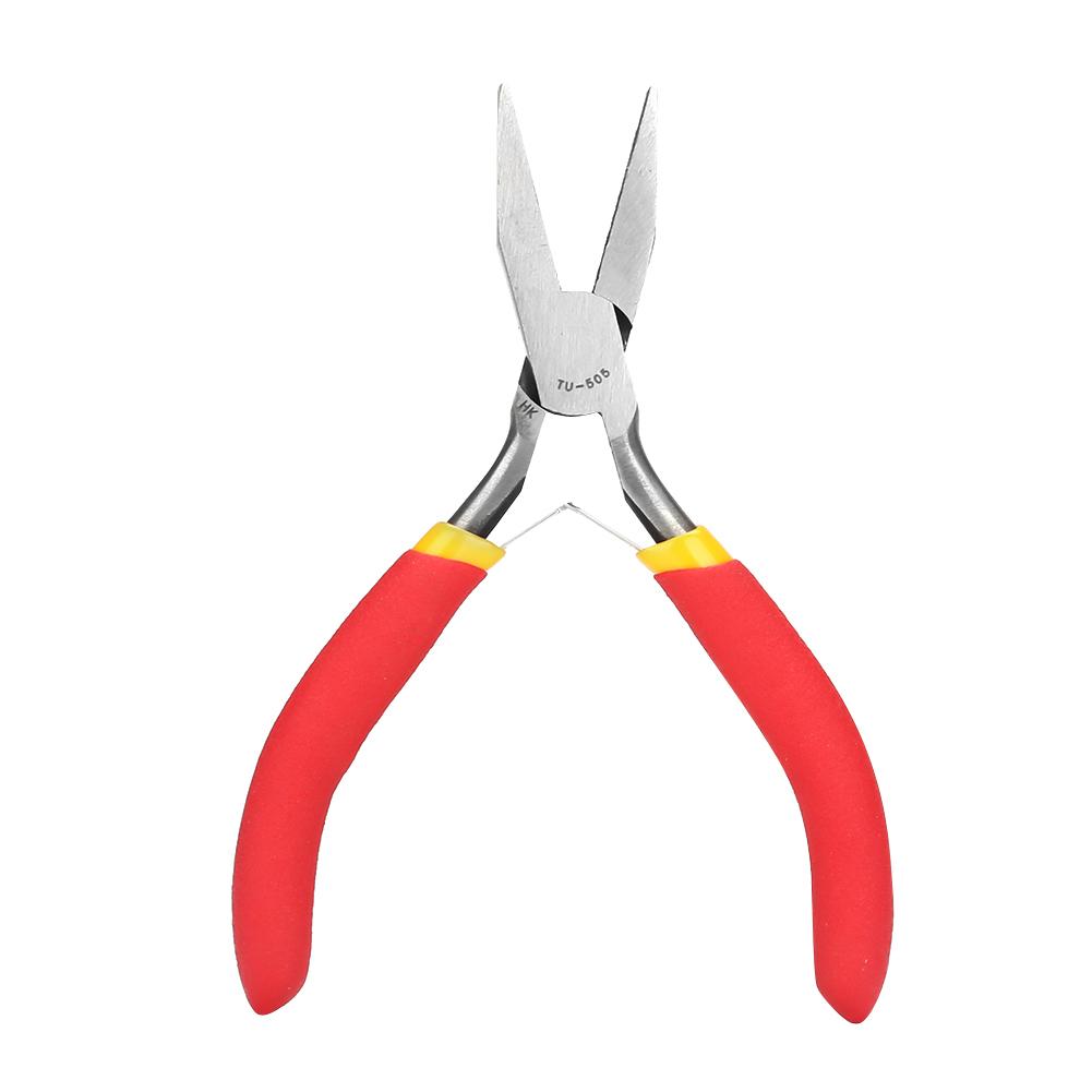 

Steel Toothless Needle Nose Pliers, for Various Cables, TU-505 Model, 81g Light Weight, Plastic Handle, Made of Steel,