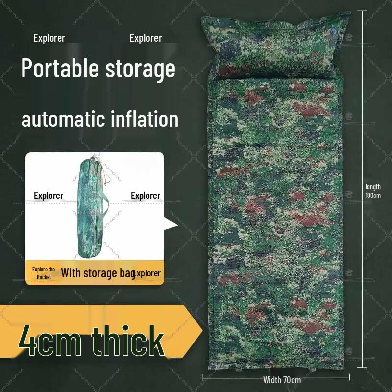 Explorer Self-Inflating Camouflage Camping Mattress