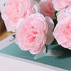 Simulated 3 Headed Peony Decoration Realistic Artificial Peony Branch for Wedding