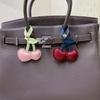 Car Keyring PU Leather Hanger PU Leather Bag Pendant Multi-color Keychain  Women