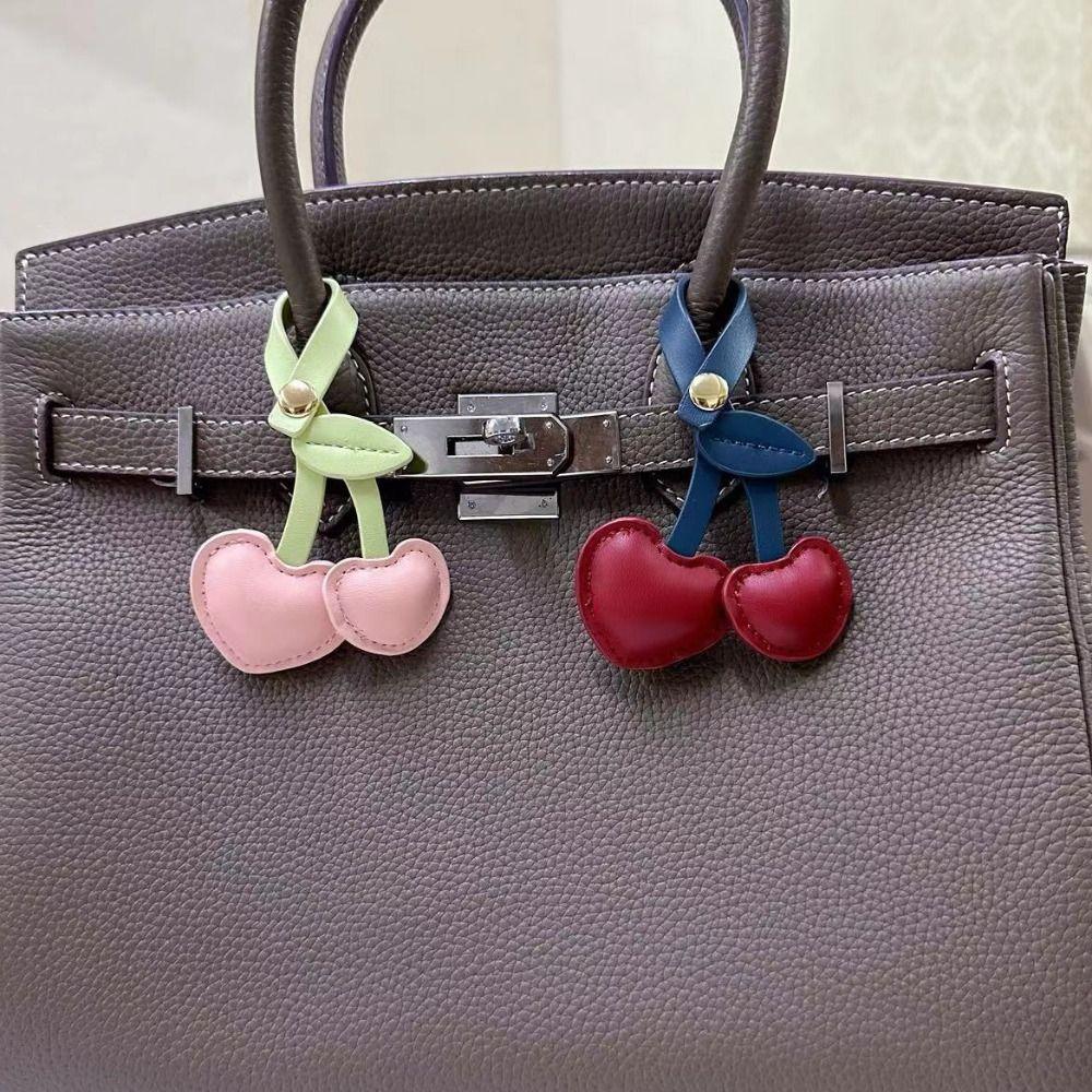 Car Keyring PU Leather Hanger PU Leather Bag Pendant Multi-color Keychain  Women
