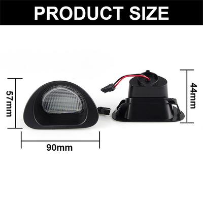 2Pcs LED Licence Plate Light White For Citroen C1 Peugeot 107 2005-2014