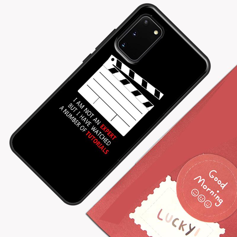 Cute Film Movie Clapper Board Phone Case For Samsung Galaxy S25 S26 Ultra S20 S21 S22 S23 S24 Plus S9 S10 S25 FE Cover Shell