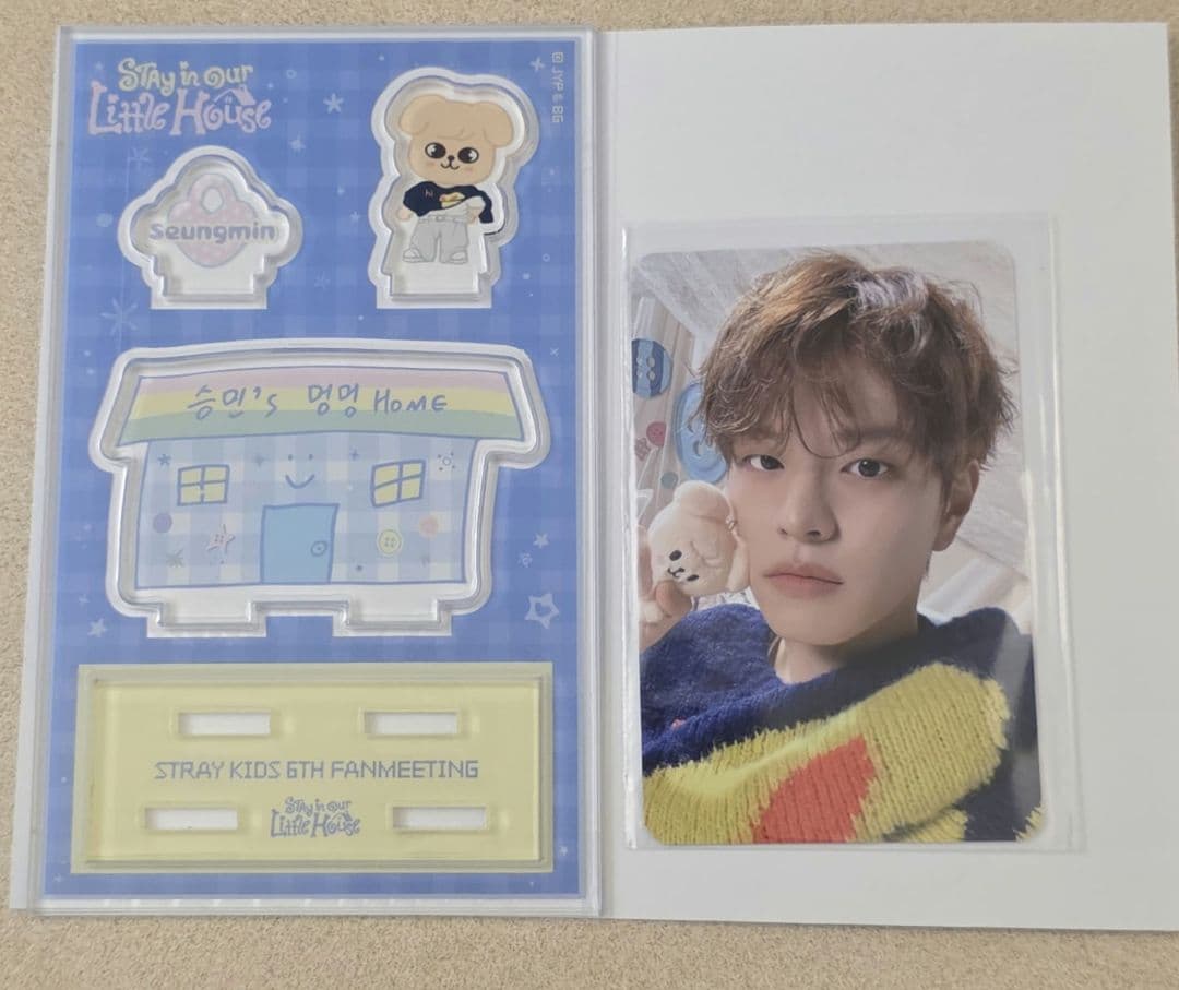 [USED] Stray Kids Seungmin Fan Meeting Acrylic Stand with Photocard