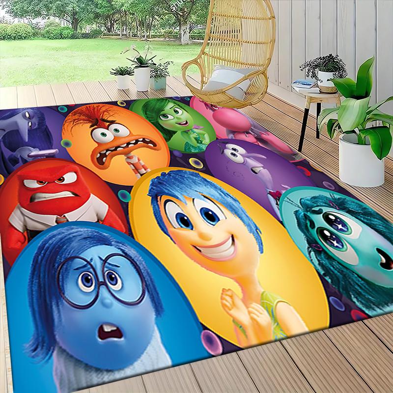 Inside Out Emotions Carpet Rug Soft Washable Anti Slip Home Living Room Sofa Mats Personalized Christmas Rug