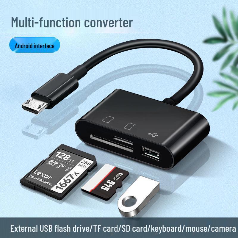 

Совместимый с мобильным телефоном USB/TFSD кардридер с Type-C, для карт памяти