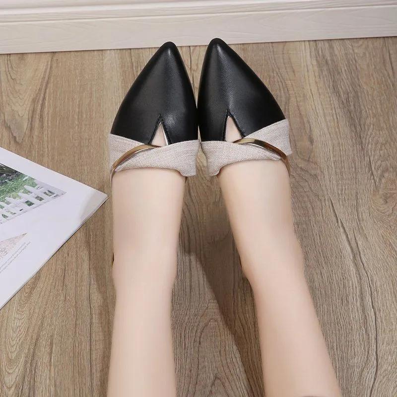 Summer Pointed Toe Sandals Women's Slippers Outer Wear Elegant Single Shoes
