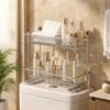 Rustproof Toilet Storage Rack Stainless Steel Bathroom Storage Shelf  Skincare Product Storage