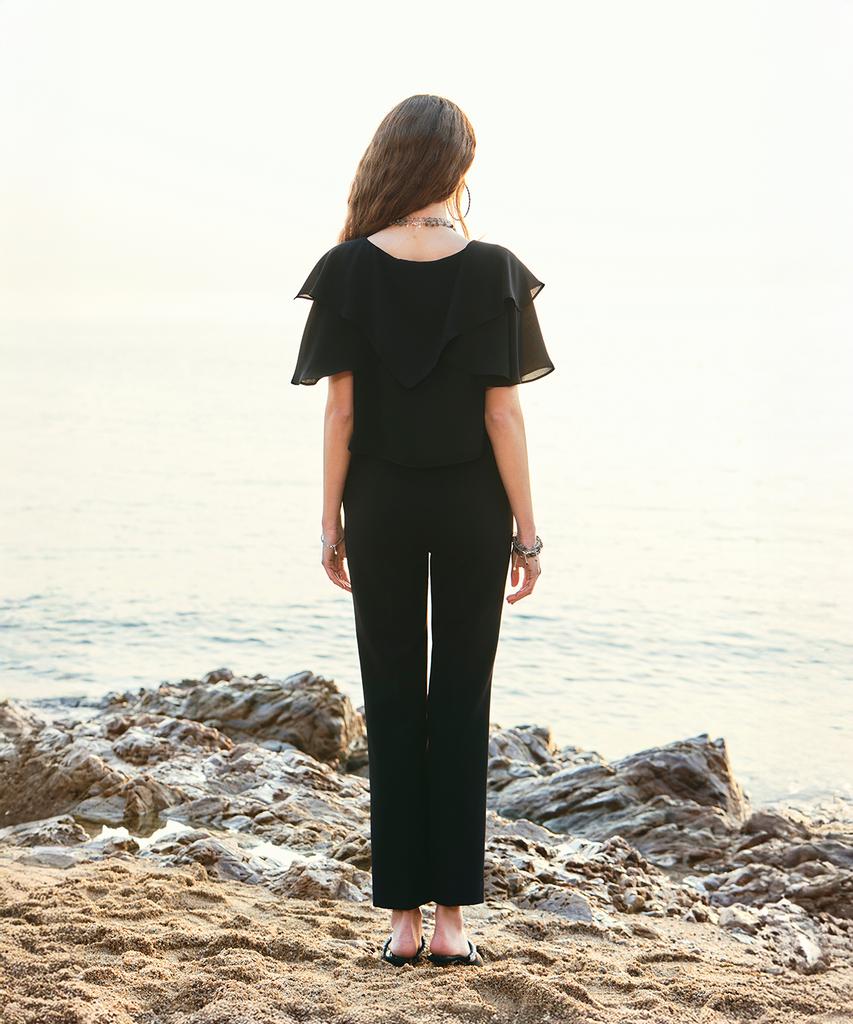 Aiseugadeuneiogongpal Flared Trousers_Black