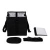 Insulated Drink Carrier Bag with Handle Reusable 4 Compartment Drink Holder Bag for Travel Camping Picnic Black