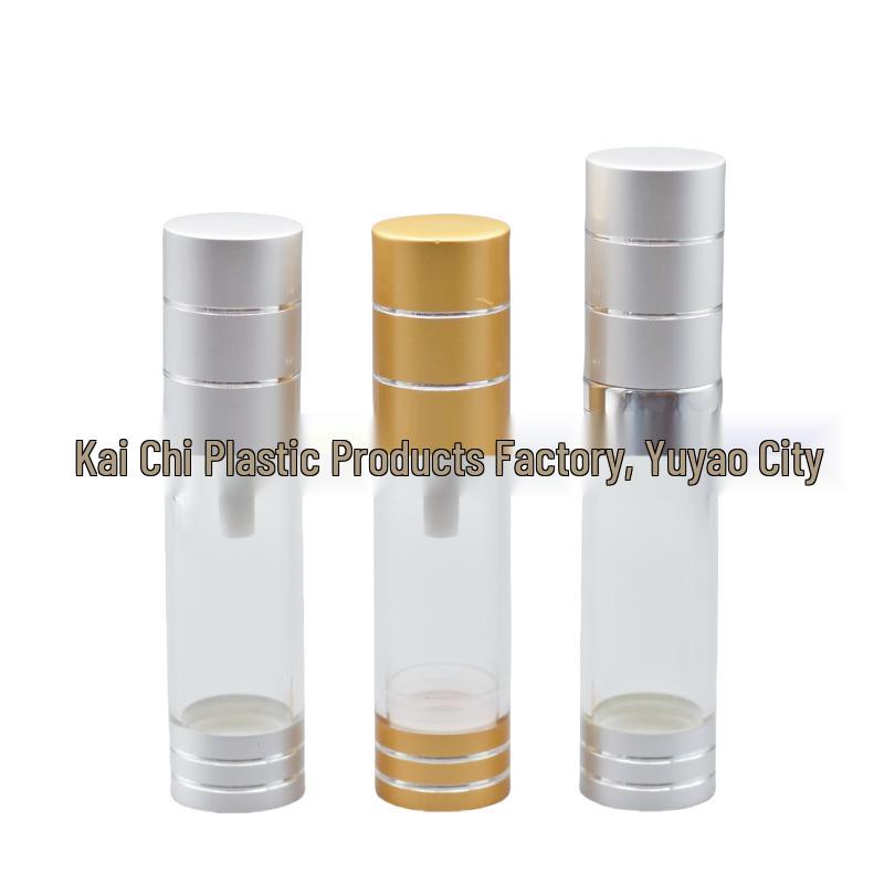 

High-Transparency Double-Cut Vacuum Lotion Bottle: 15g, 20g, 30g, 40g, 50ml Personal Care Essence Container 20ml; Gold; AS+PP