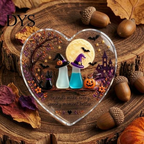 Sea Glass Heart Ornament Shape Friendship Hanging Ornament, Coastal Thoughtful Valentine Gift Beach Theme Decoration for Weddings Birthdays