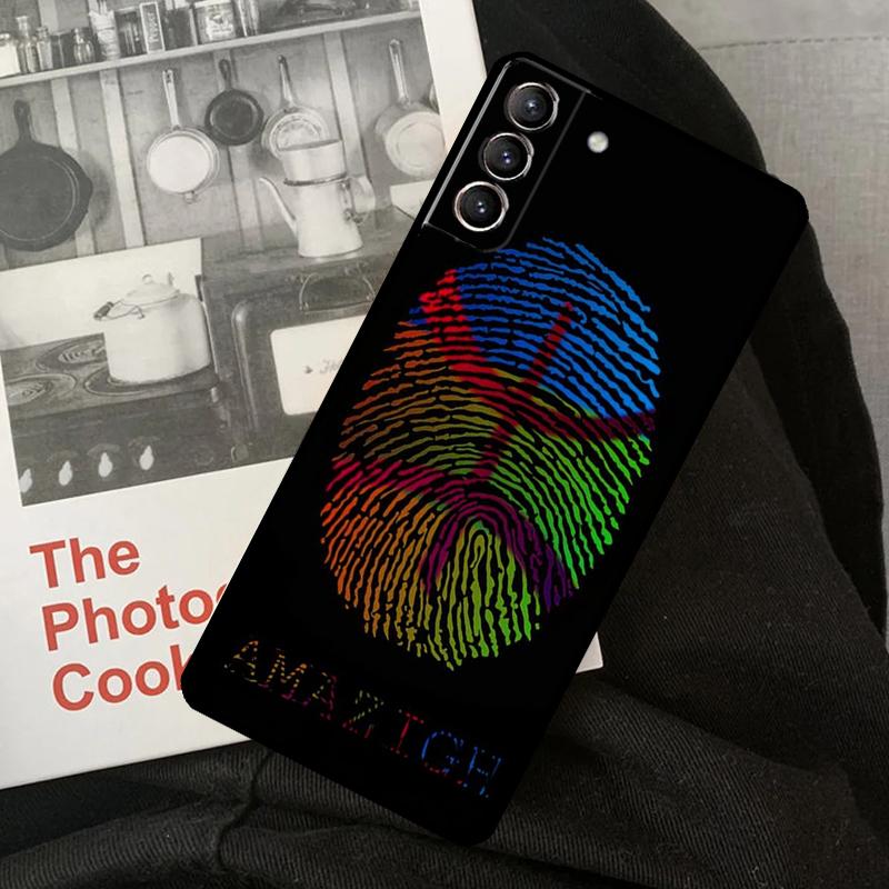 Amazigh Berber Symbol Phone Case For Samsung Galaxy S24 Ultra S22 S23 S20 S21 S24 FE S9 S10 Plus Note 10 20 Ultra