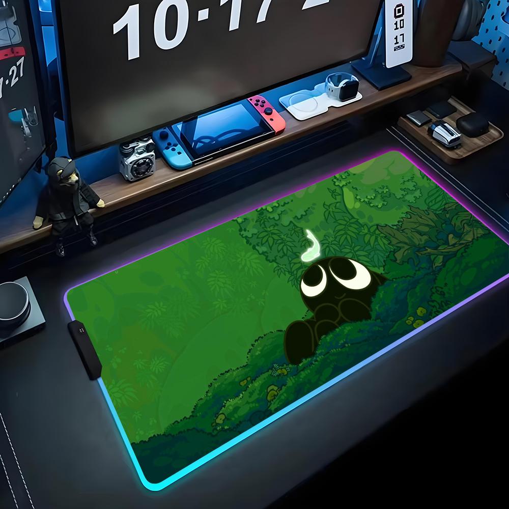 legend luoxiaohei Mouse Pad RGB Gaming Mousepad Big LED Pad PC Desk Mat Luminous Mouse Pad Large Keyboard Mats Table Rug With