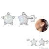 Ladies Sweet 925 Silver Ocean Star Flower Butterfly Design Trendy Earrings Birthday Commemoration Day Fine Sweetheart Jewelry
