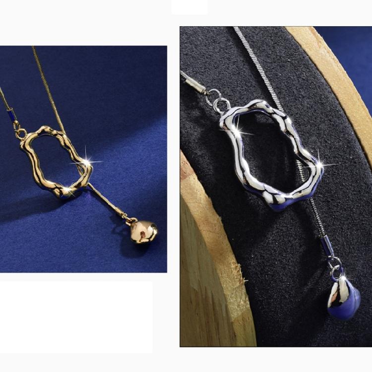 Unregelmäßige Geometrische Pulloverkette Lange Halskette mit Unregelmäßig Geometrischem Anhänger für Frauen Soziale Anlässe
