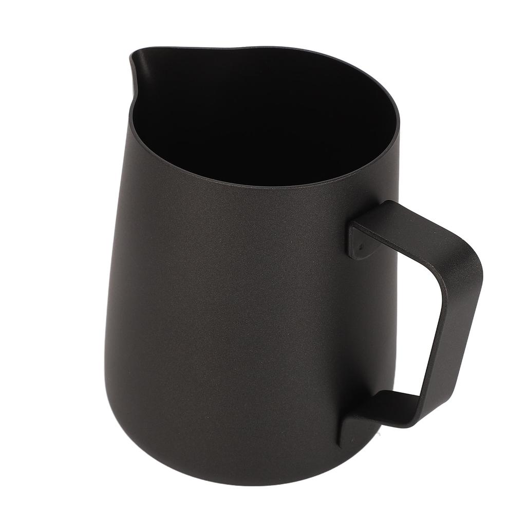 Milchaufschäumbecher 600ml Verdickter Milchaufschäumkrug Edelstahl Aufschäumkrug mit Antihaftbeschichtung für