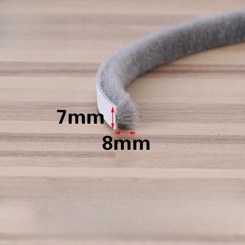 5m Self Adhesive Soundproof Windproof Weatherstripping for Sliding Doors Wardrobes Windows Bookshelves Door Window Seal Strip