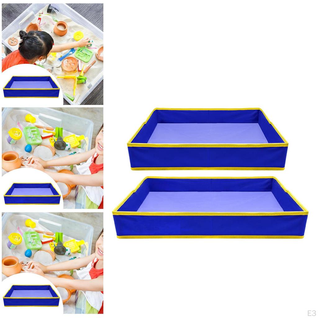 Sandbox Tray ,Children Toy Tray, Smooth , Large Space, Easy to Carry, Portable ,Polyester Sandbox,