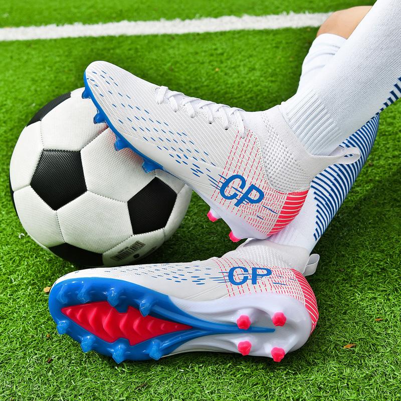 35-45 Jugend Herren Übergröße Hoher Schaft Nagel Fußballschuhe Trainings Sportschuhe Kinder Fußballschuhe