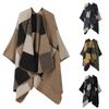 Ladies' Fashionable Knitted Shawl, High-end Travel Wear, Imitation Cashmere Cloak