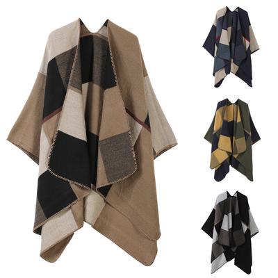 Ladies' Fashionable Knitted Shawl, High-end Travel Wear, Imitation Cashmere Cloak