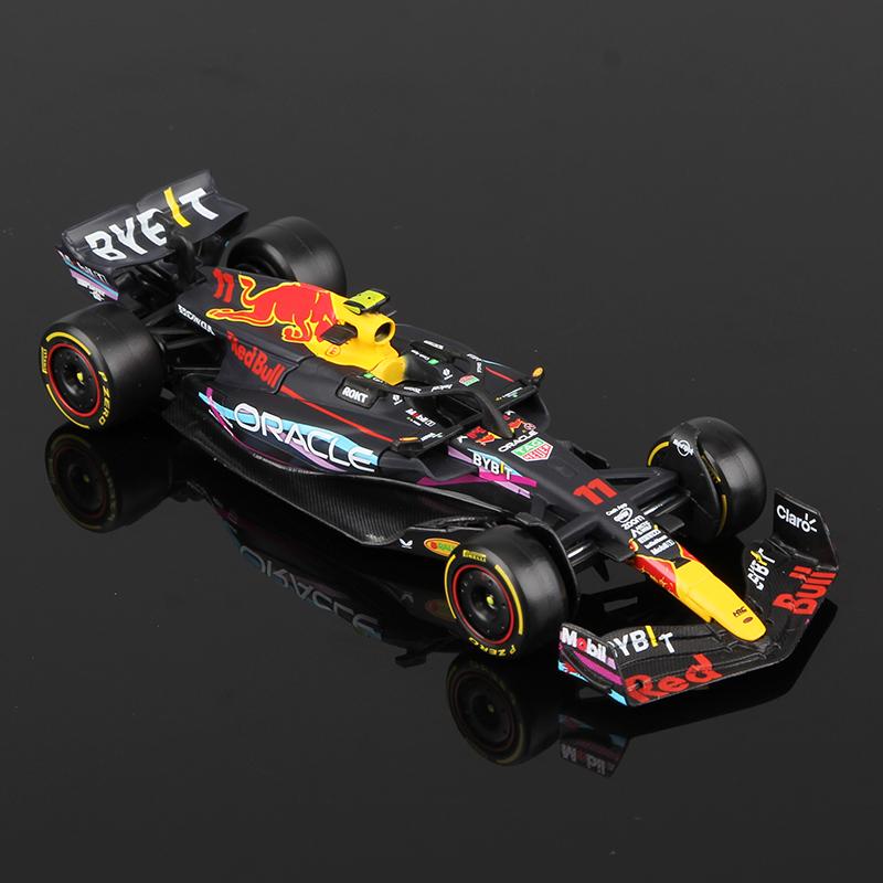 ABAC1 Bburago 1:43 2023 F1 Model RB19 W14 SF23 C43 A523 AMR23 Racing Alloy Car Toy Red Bull Mercedes Alfa Romeo Apline