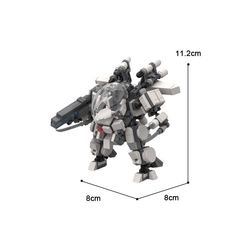 MOC Building Blocks Alpha Squad AF-03 War Mecha Robot Puzzle Boy Difficult Assembly Model