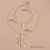 New Long Multi-layer Necklace Female Personality Sexy Geometric Disc Pendant Neck Chain Collarbone Chain