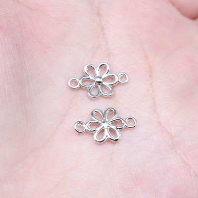 Ihålig Blomma Kontaktstycke Tillbehör Delar Flick Smycken Bulk Kawaii DIY