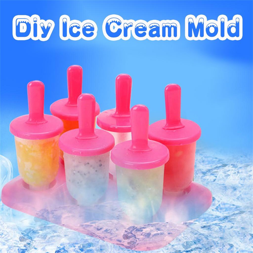 6PC/1 Set Circular With Lid Ice Tray DIY  Ice