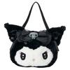 New Sanrio Kuromi Collaboration Plush Tote Bag, Shopping Bag, Shoulder Bag Women's Black & White 196291