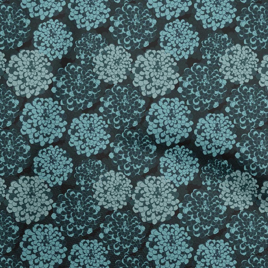 oneOone Cotton Flex Gray Fabric Dotted Floral Craft Projects Decor Fabric Printed By The Yard 40 Inch